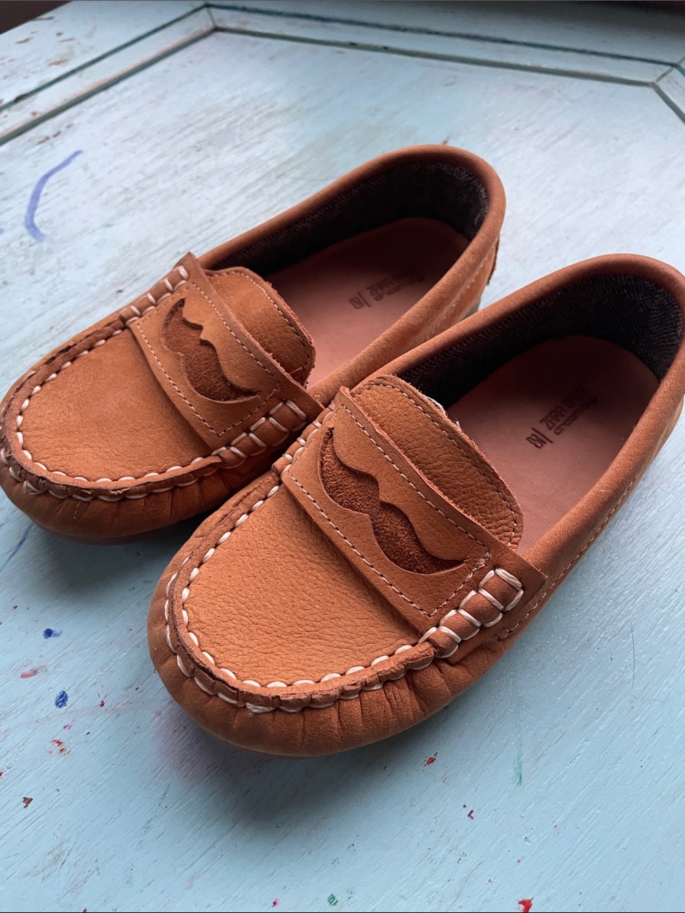 Zara Baby brown suede loafers